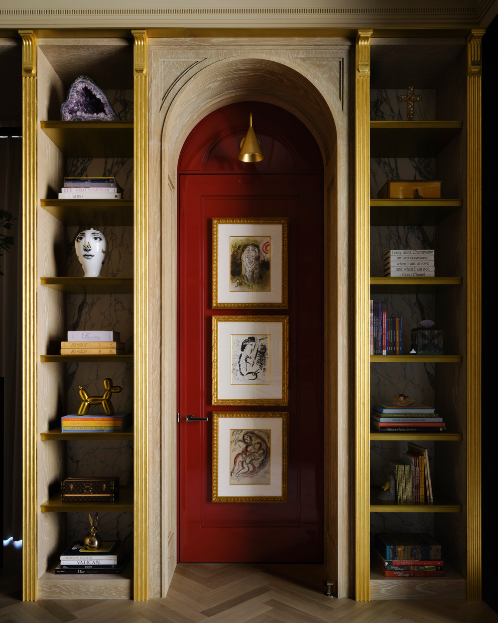 Layered with custom pieces, vintage finds, and objects that feel discovered rather than prescribed