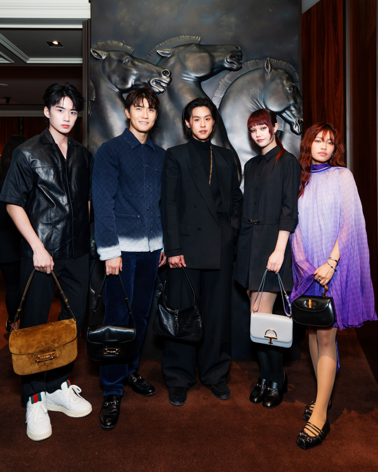 Yang Yan, Zhang Ze Tong, Billkin, Shye, Haven (Photo: courtesy of Gucci)