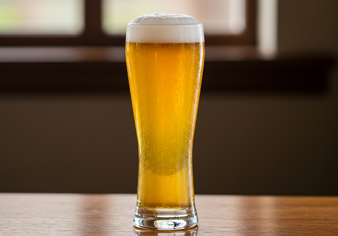 Bright and golden, pilsner is precise and refreshing, blending subtle malt sweetness with floral hop bite. (Photo: AI-generated image)