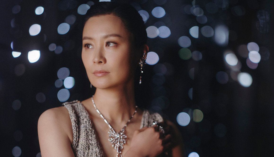 Fala Chen wearing the Chanel Reach for the Stars high jewellery collection in Kyoto (Photo: courtesy of Chanel)