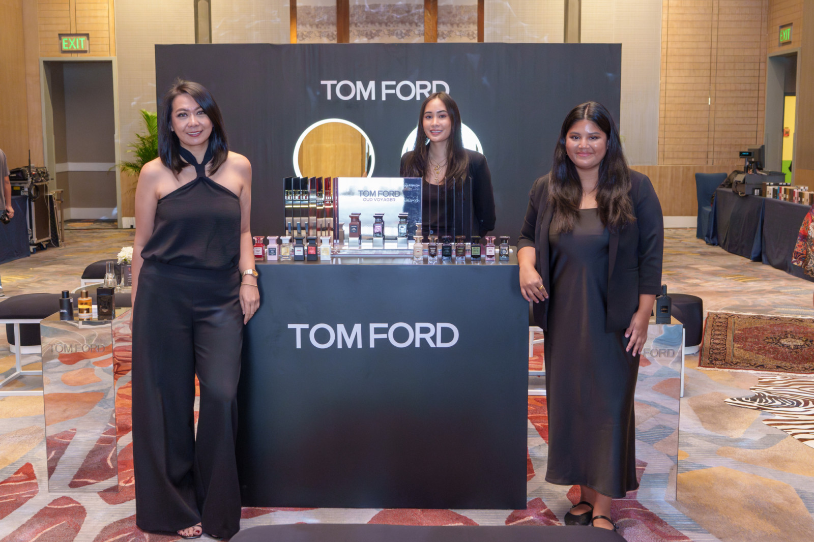 Erika Reyes and the Tom Ford team