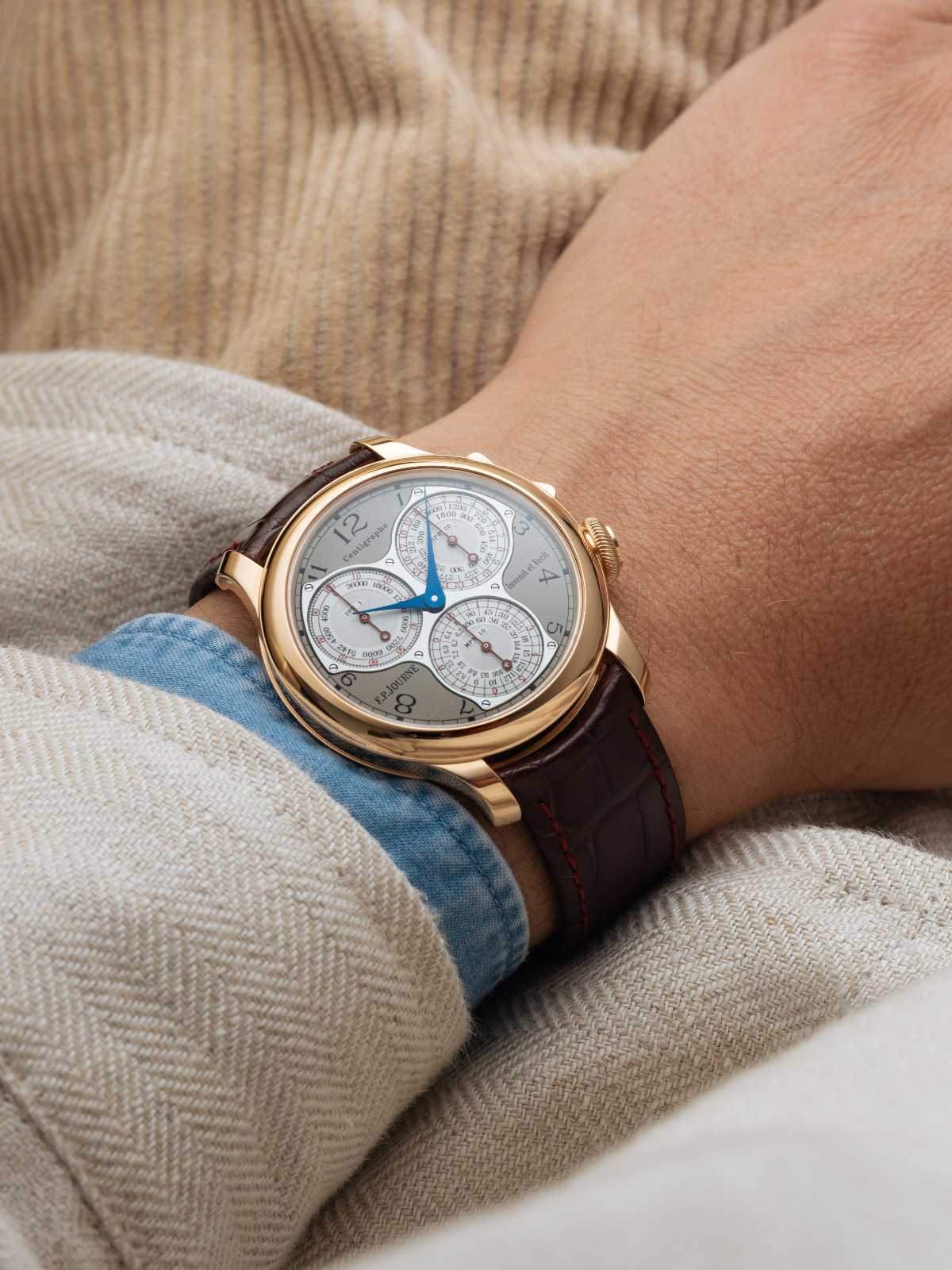 FP Journe Centigraphe in pink gold (Photo: courtesy of Marteau & Co)