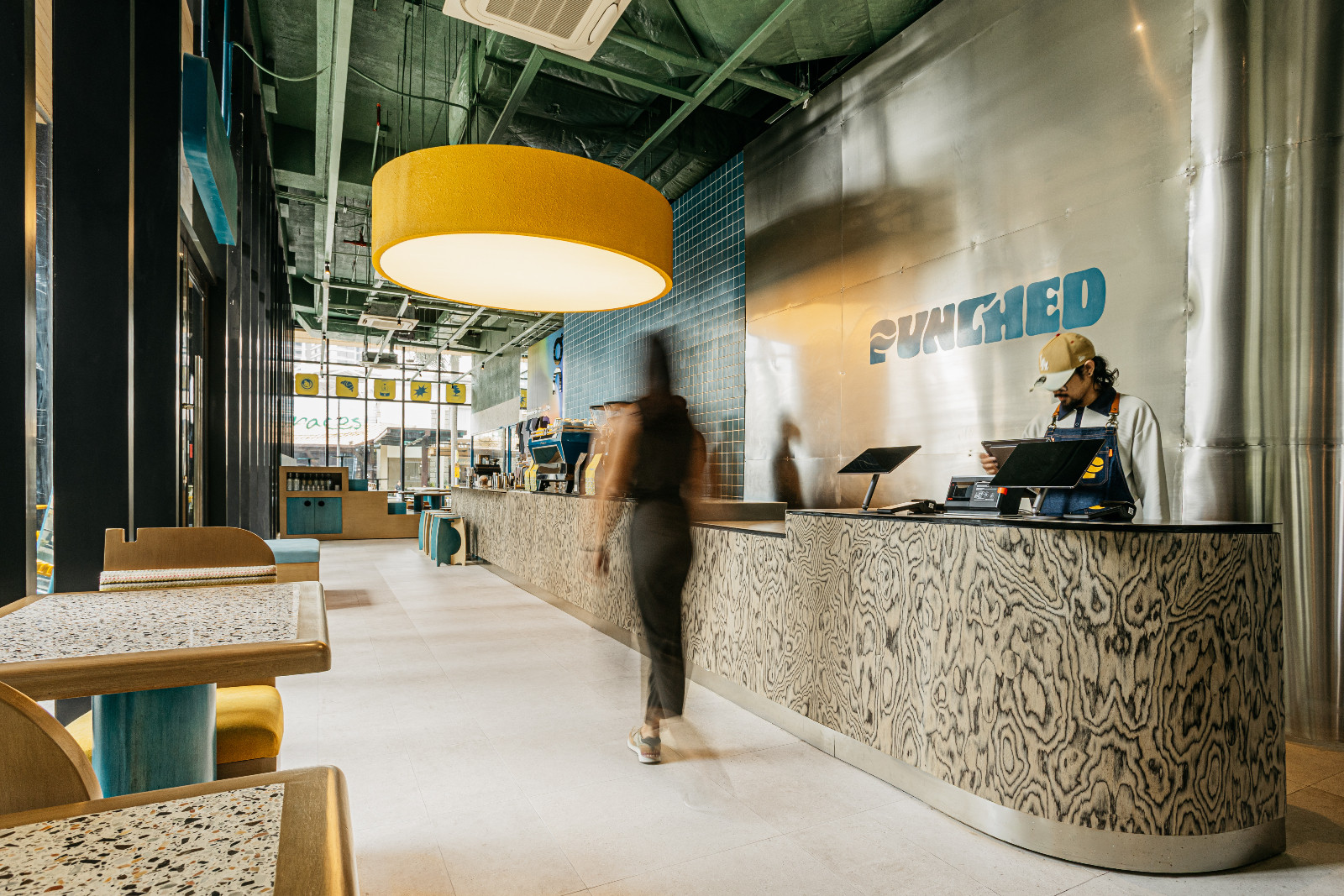 The café doubles as a live showroom for its parent company, Punched Group (Photo: courtesy of Punched Coffee)