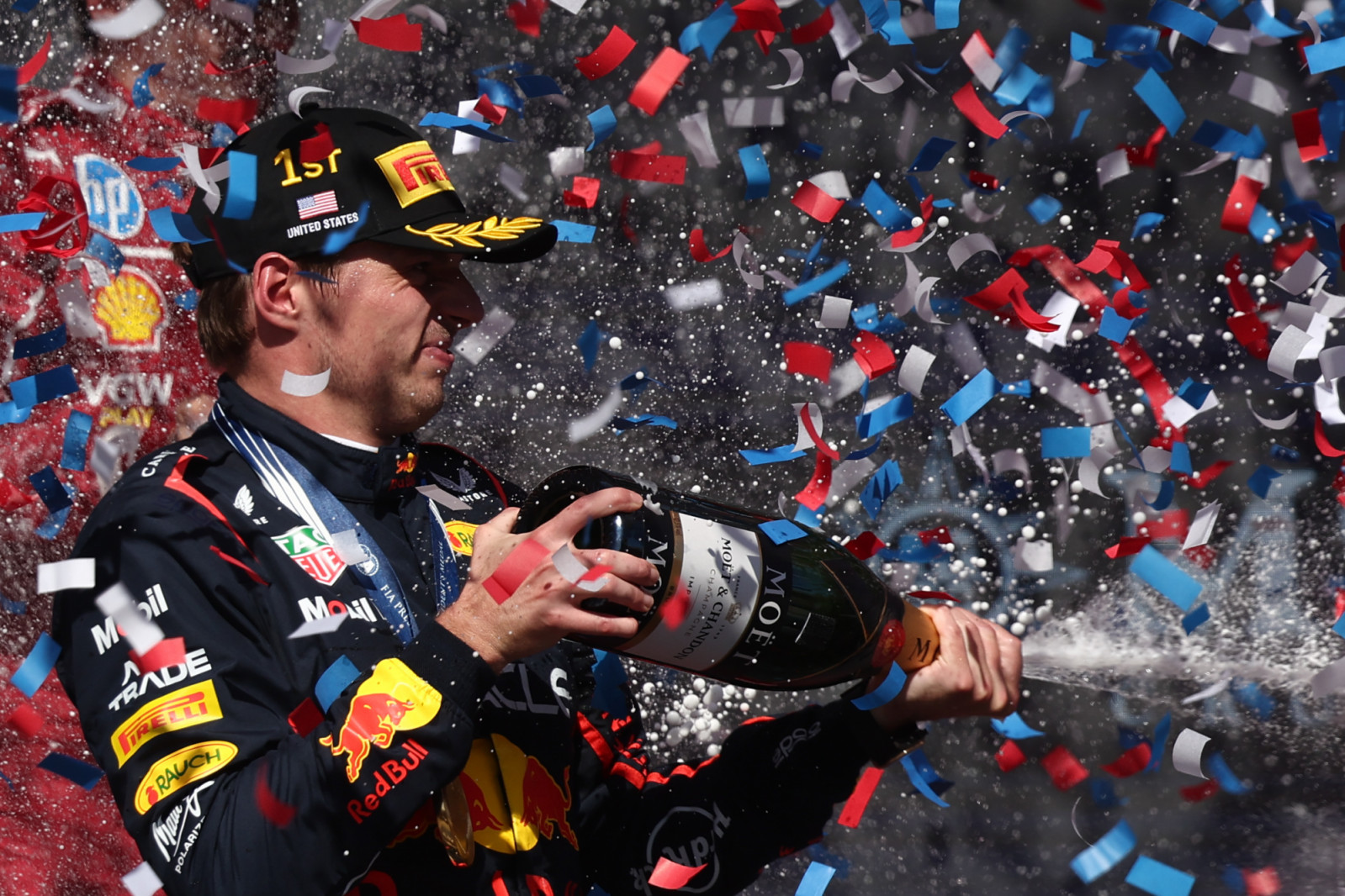 Max Verstappen of Red Bull Racing after the F1 Grand Prix of United States at Circuit od the Americas in Austin, United States on October 19, 2025. (Photo by Jakub Porzycki/NurPhoto via Getty Images)