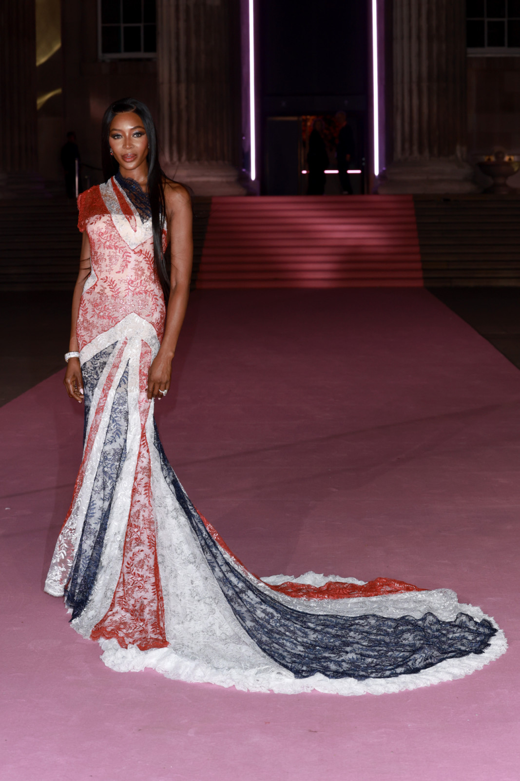 LONDON, ENGLAND - OCTOBER 18: Naomi Campbell attends the inaugural British Museum Ball at The British Museum on October 18, 2025 in London, England. (Photo by Lia Toby/Getty Images)