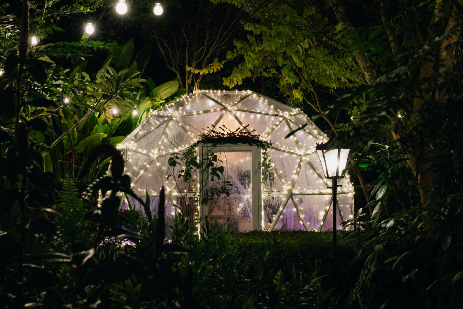 the summerhouse garden dome date night idea