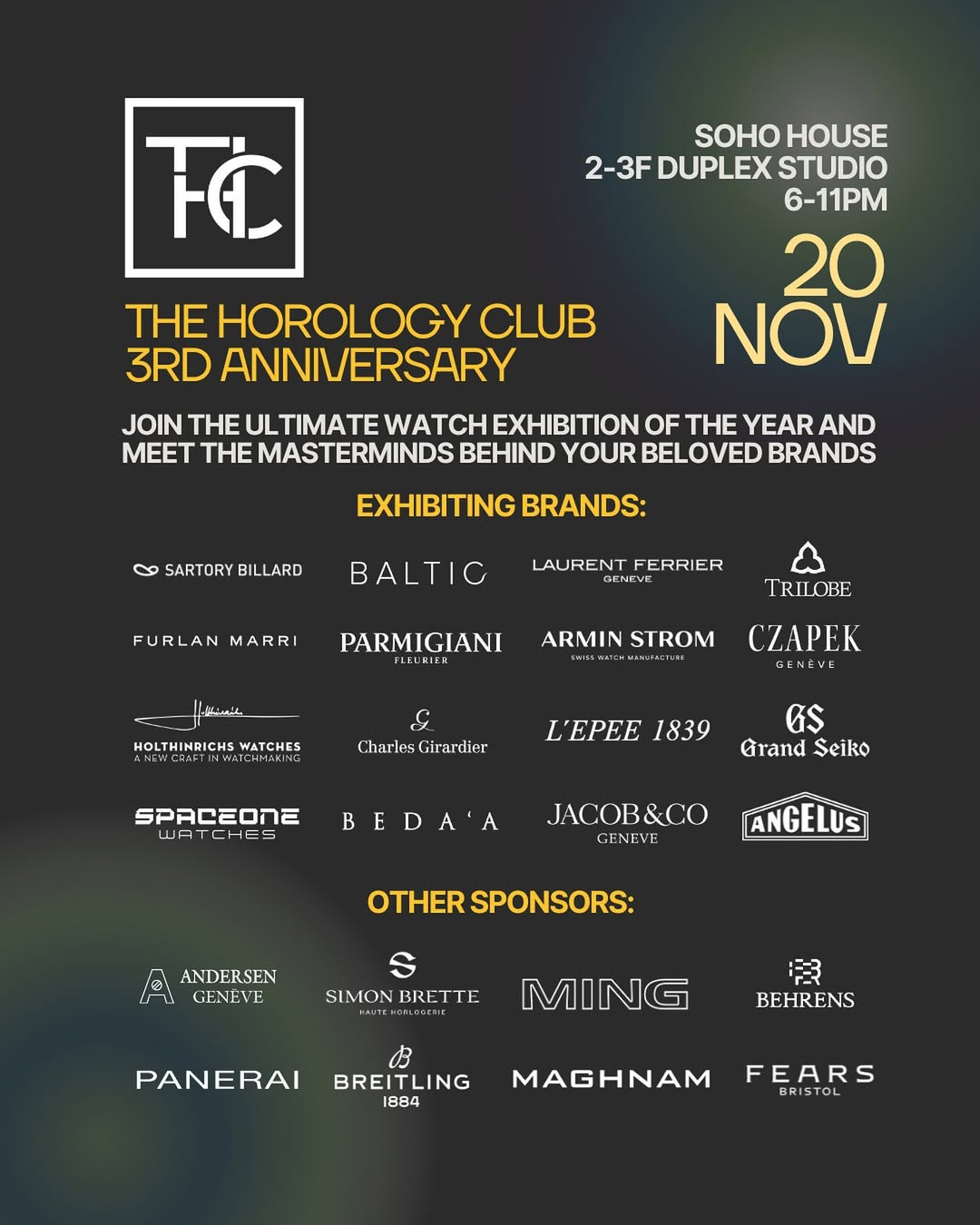 The Horology Club hosted a major watch event with 16 brands in Hong Kong last year to commemorate its third anniversary (Photo: Instagram @the.horology.club)