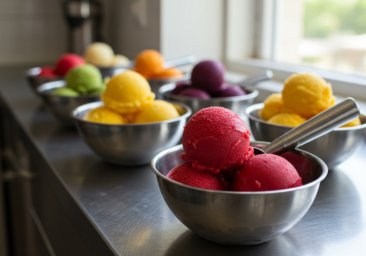 Sherbet, sorbet, sharbat (Image: Generated via Imagen 3)