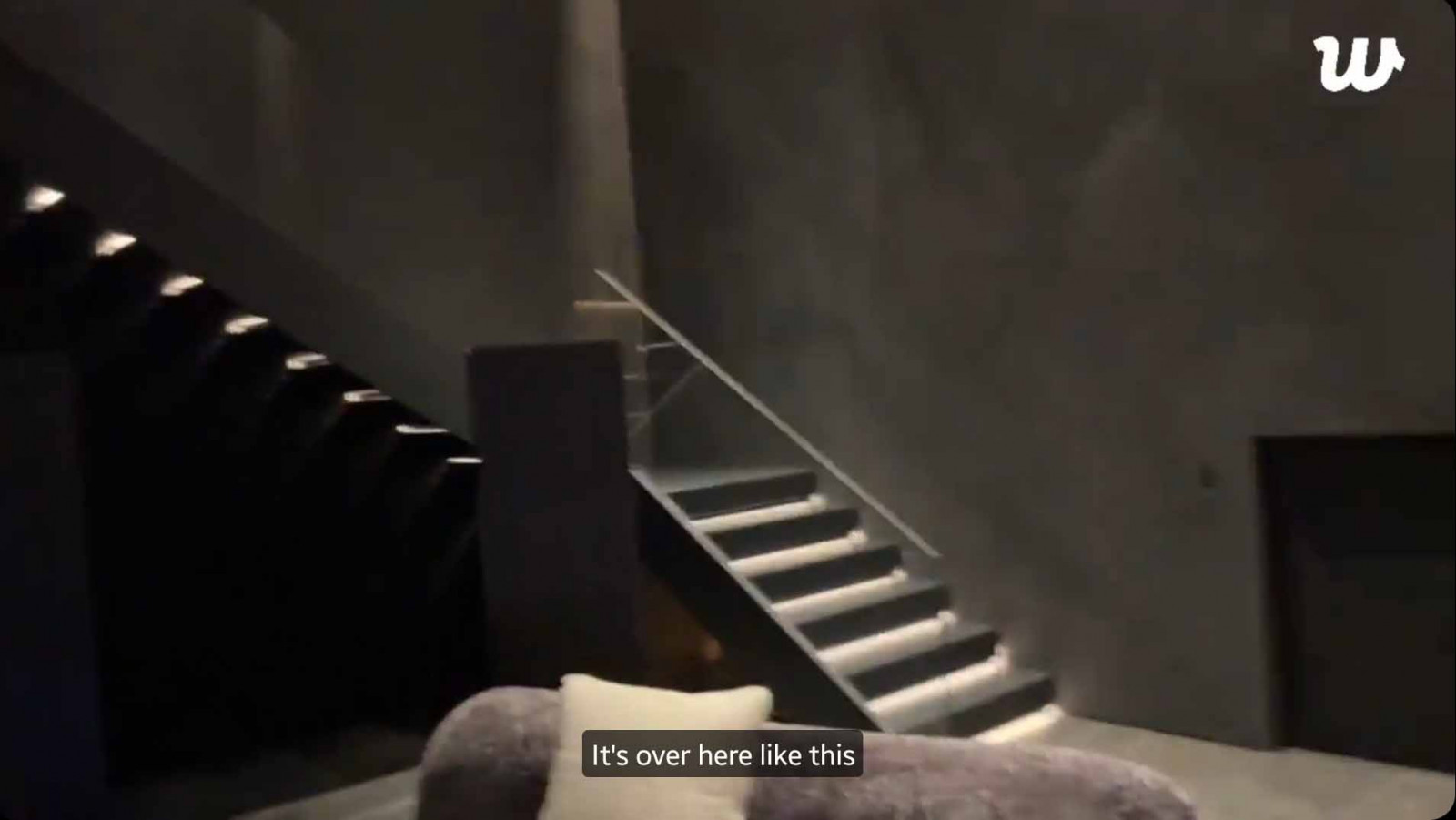 Screengrab from Jungkook’s livestream, showcasing his bachelor pad (Photo: Weverse)