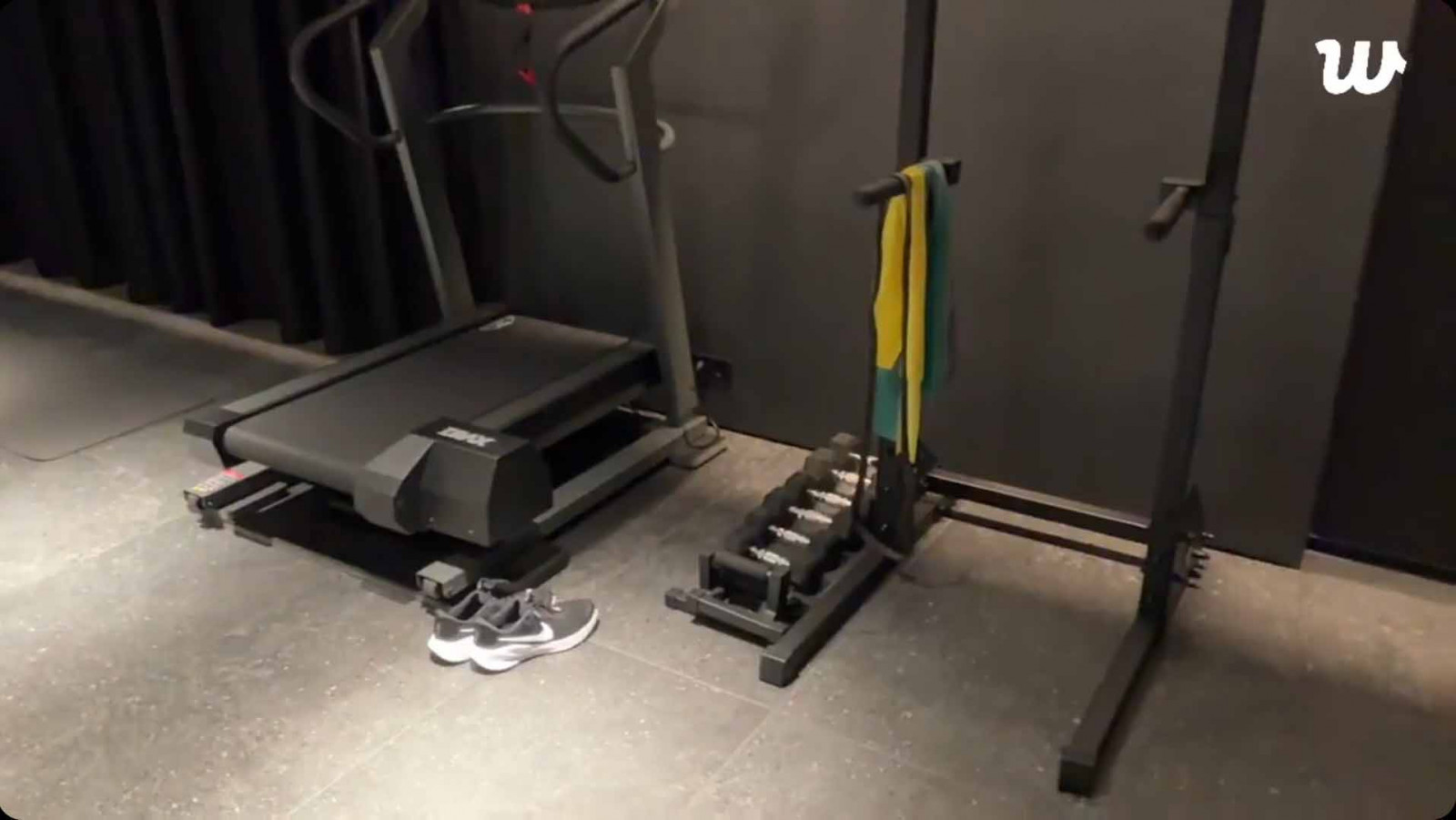 A corner of Jungkook’s home gym (Photo: Weverse)