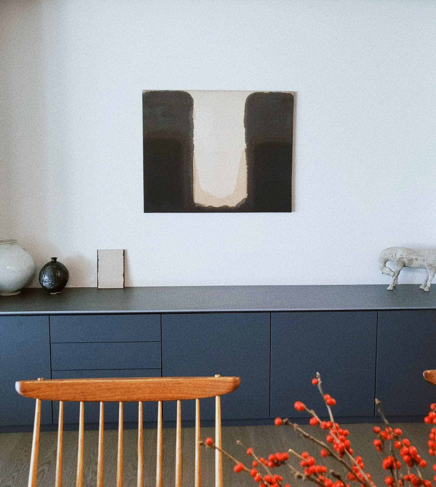 A Yun Hyong-keun painting in Namjoon’s home (Photo: Instagram / @rkive)