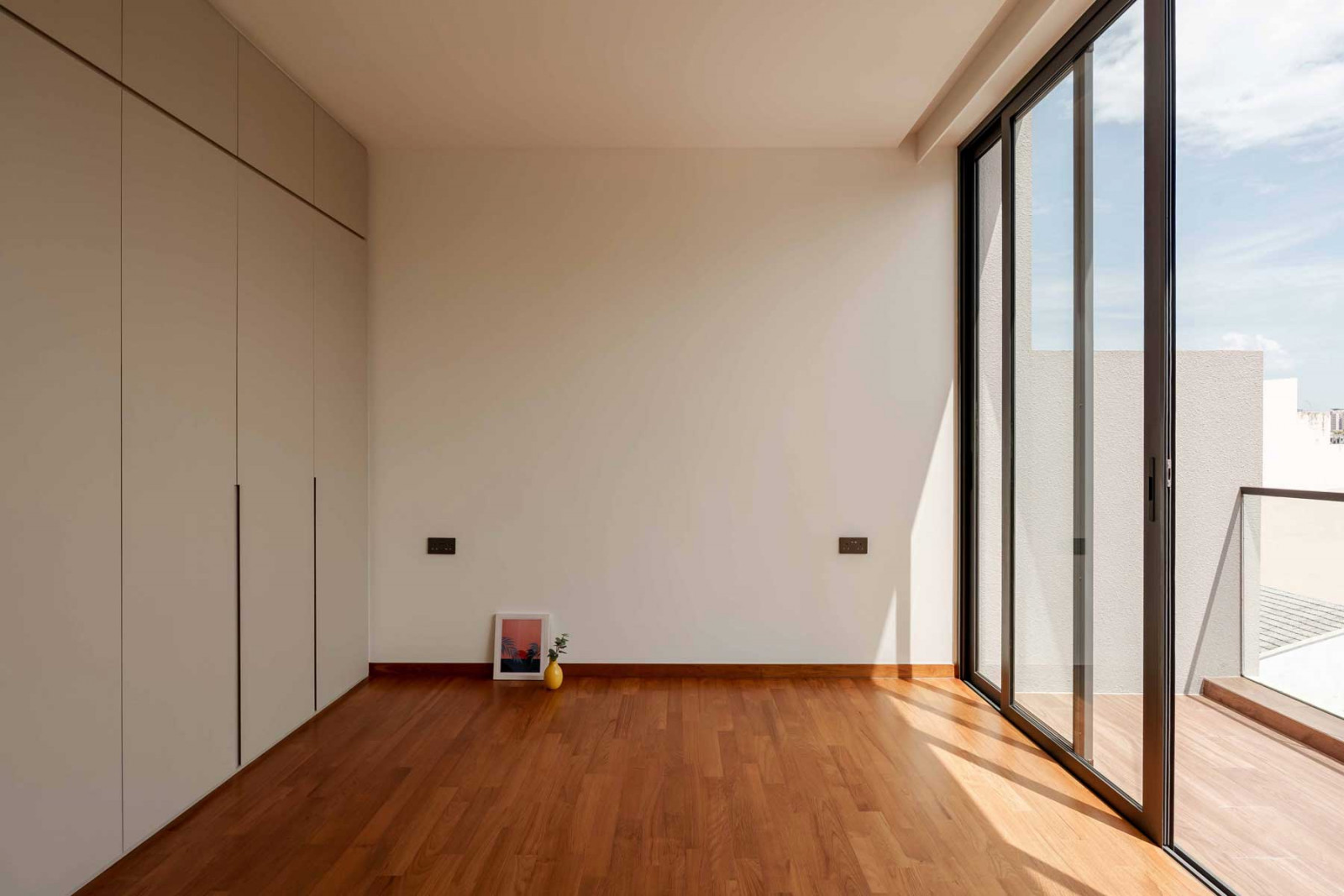 Bedrooms were planned to allow privacy while staying visually connected to shared spaces