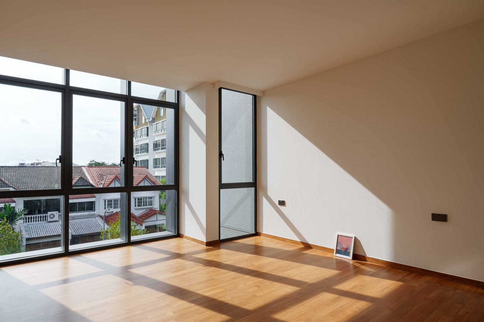 Sunlight streaming into one of the rooms