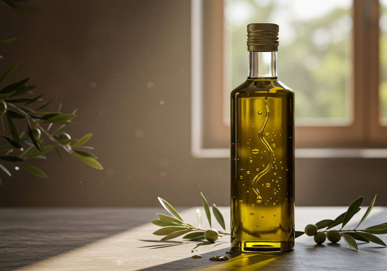 Olive oil: Rich in flavour but sensitive to heat; ideal for dressings, dips and finishing touches (Photo: AI-generated)
