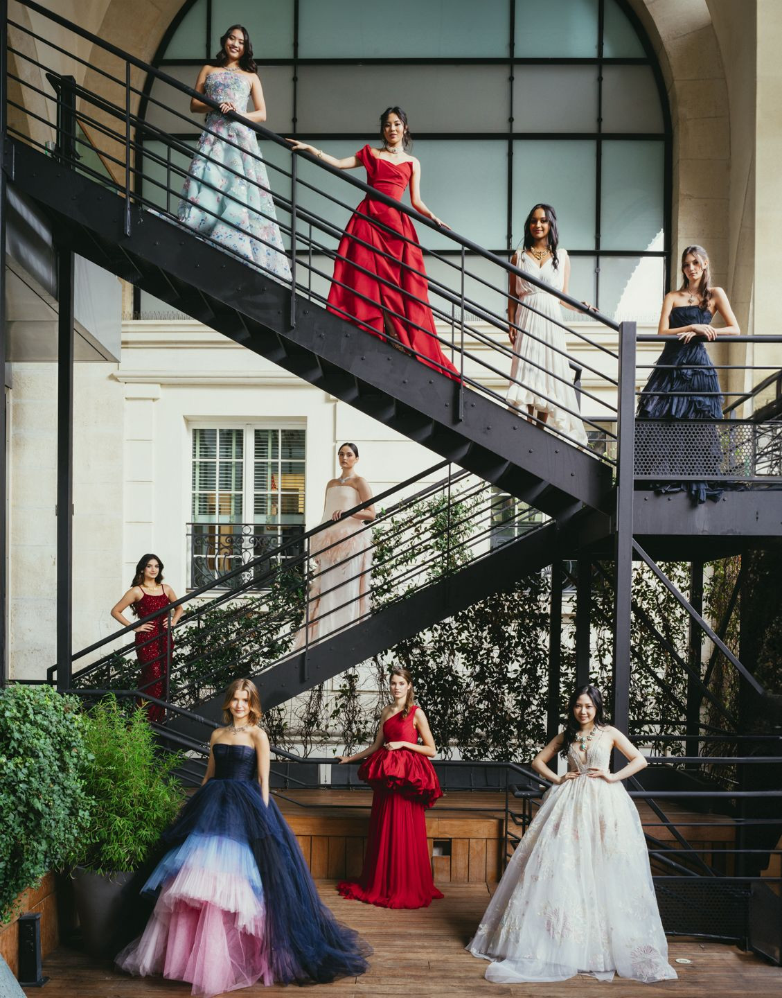 Several of the illustrious debutantes at the 2023 le Bal des Débutantes