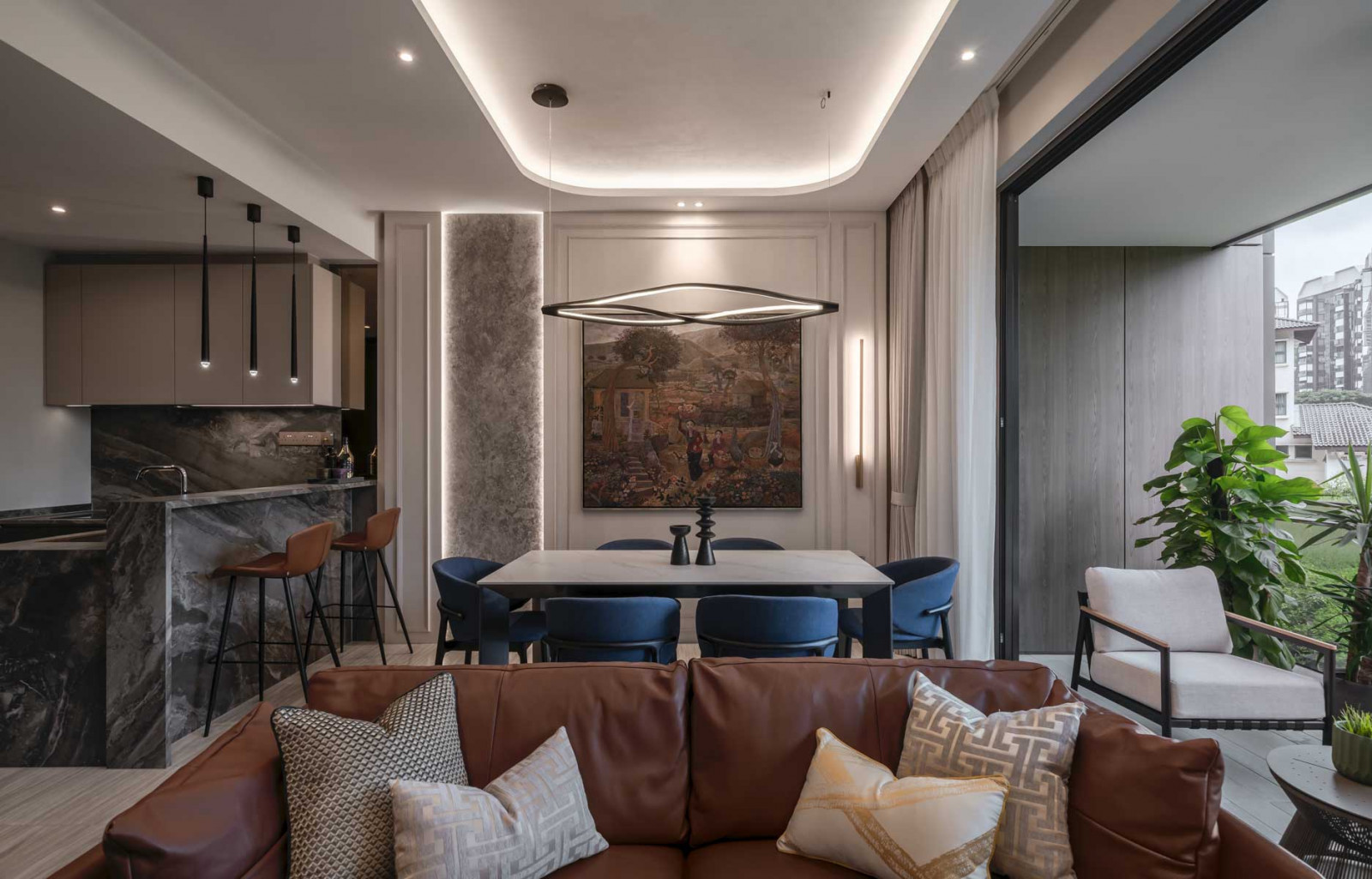 In this bright and breezy Leedon Green condominium apartment, Summerhaus D’zign creates the perfect backdrop for a leisurely, restorative life