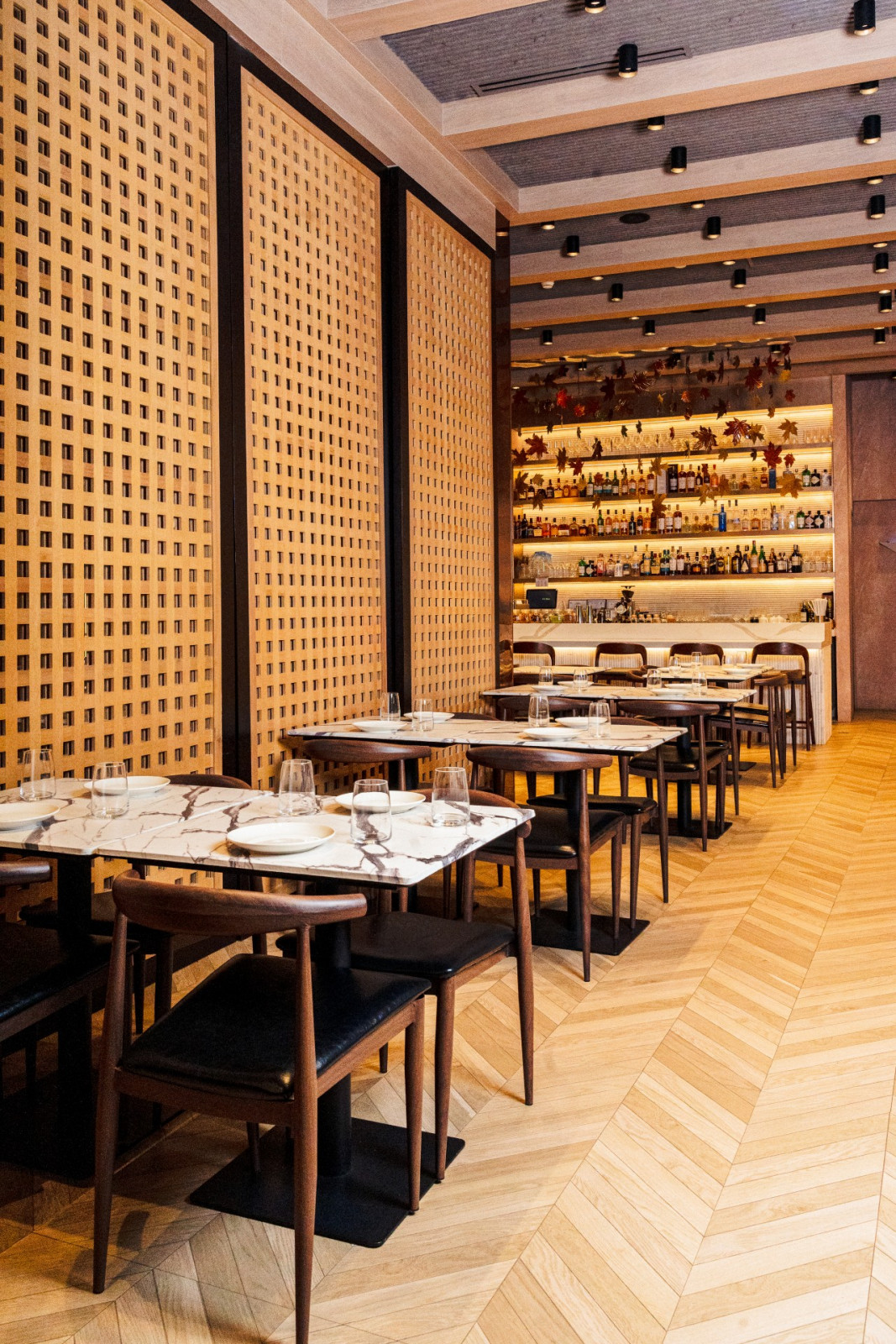 Bistro Aurora at Podium Social transforms throughout the day, making it a reliable spot for breakfast through to dinner and late-night drinks