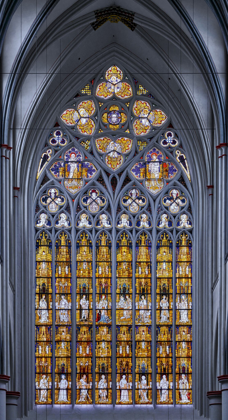 Stained-glass windows are among the most evocative hallmarks of the Gothic style (Photo: WikiCommons)