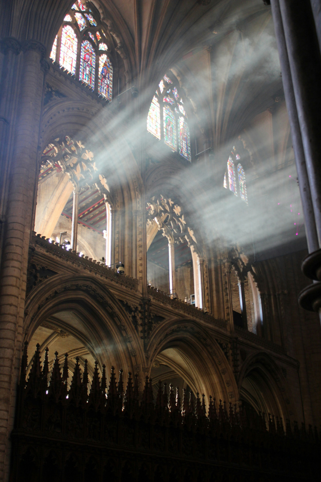 Light pouring in through the ornate stone traceries of Ely Cathedral in England (Photo: Unsplash)