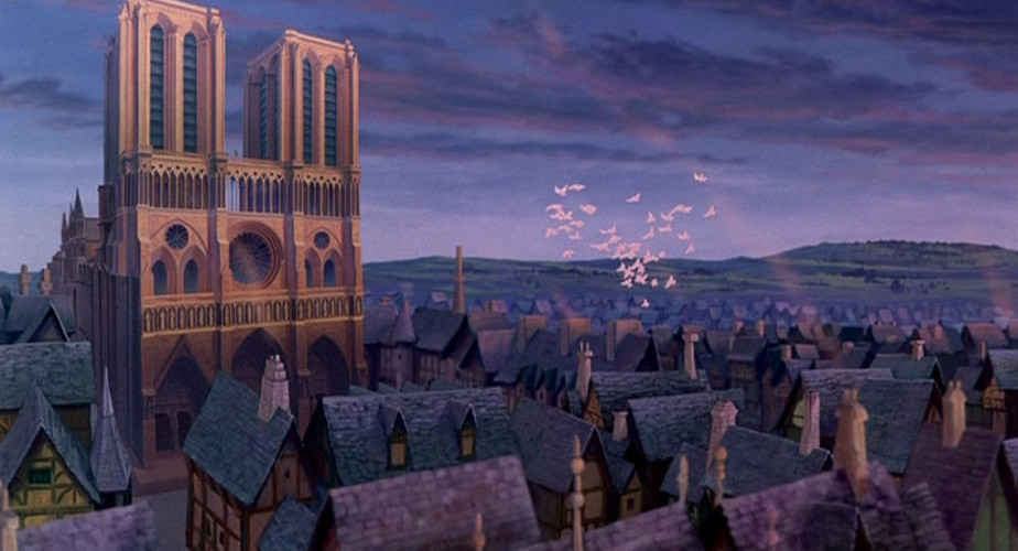 The visual storytelling of Disney’s 1996 animated musical film mirrors Victor Hugo’s own description of the cathedral as “a vast symphony in stone” (Photo: Disney)