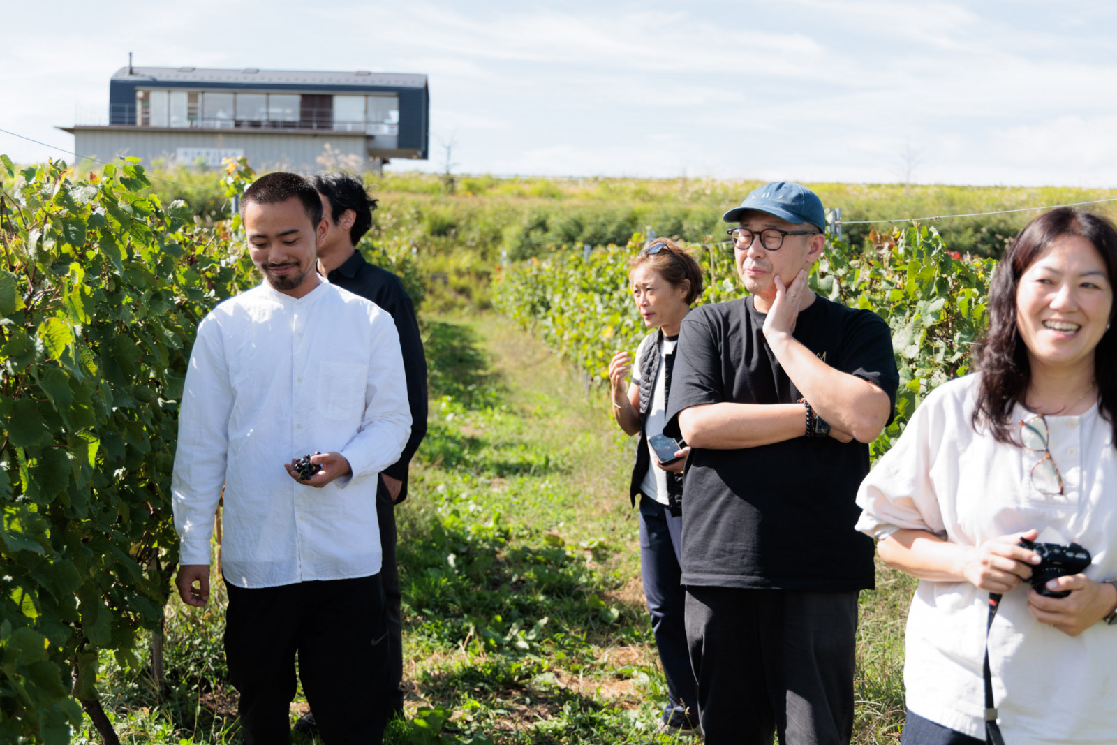 We were granted a quick tour of the Gio Hills Winery plots before we settled into lunch at Song