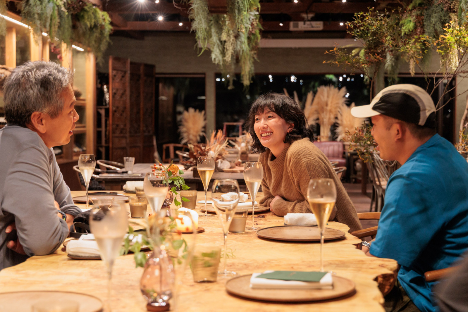 Shishi-Iwa House founder Huy Hoang in conversation with chefs Genie Kwon and Tim Flores of Kasama in Chicago