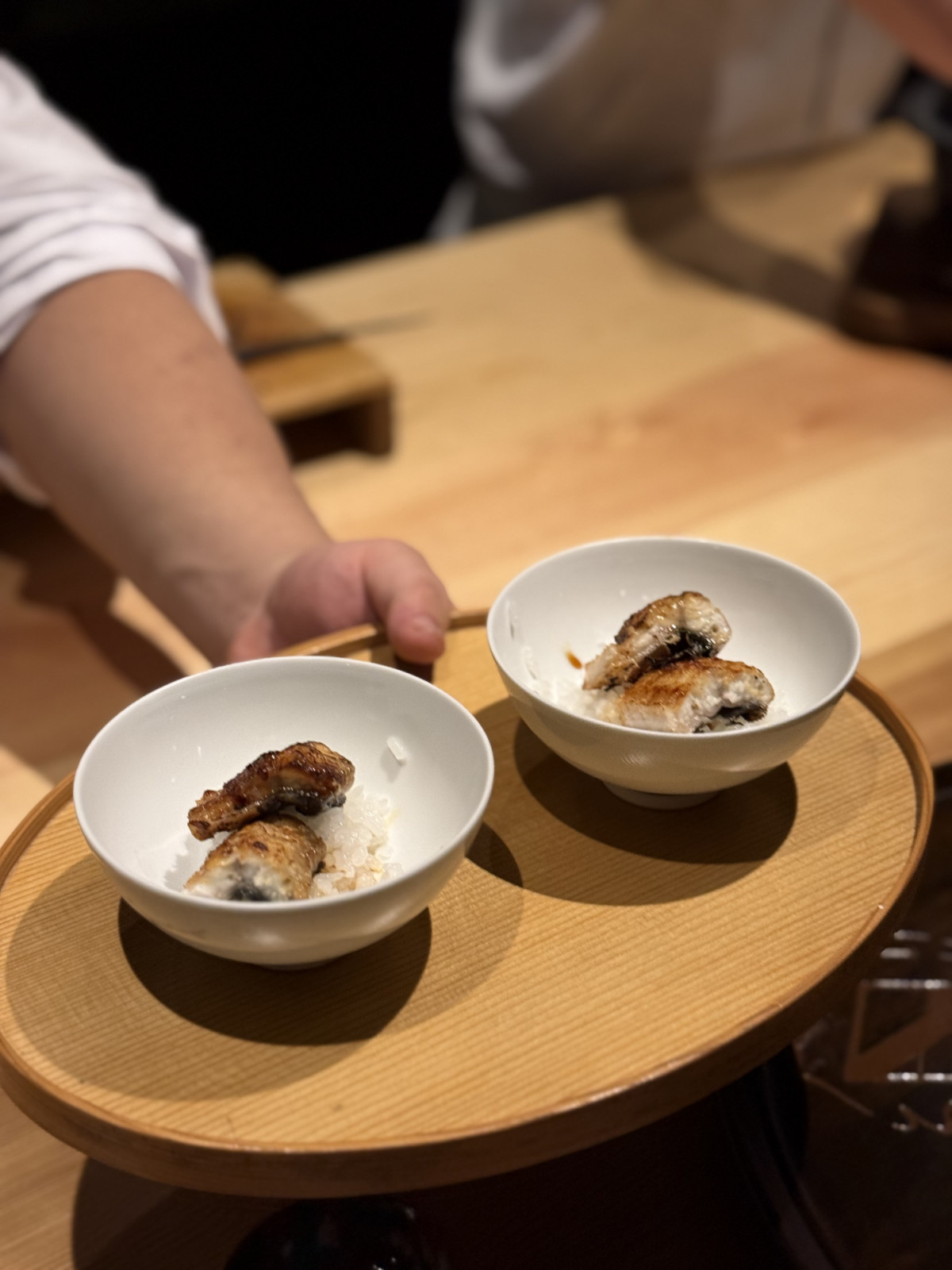 Unagi, dried overnight, grilled and served simply over steaming hot rice at Kuroiwa Muni (photo: Lauren Golangco)