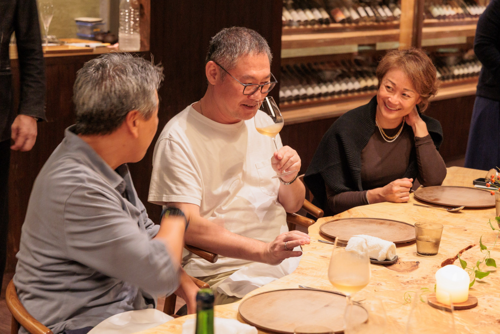 Huy Hoang, David Lai and Jada Lam, wife to Lai