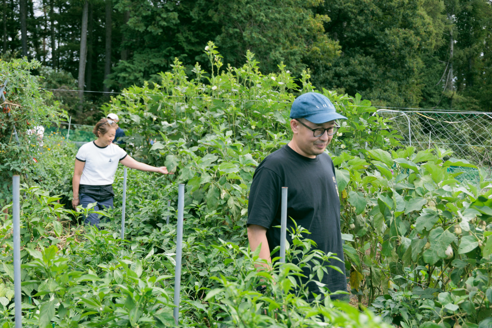 Jada Lam and chef Kwang Uh at Duca Farm