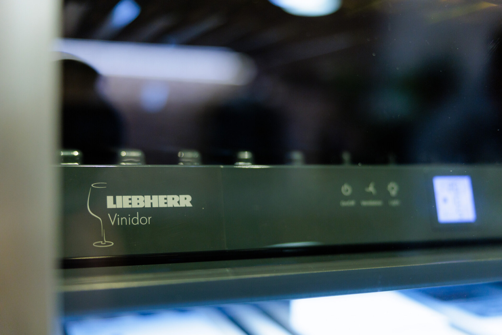 A close-up of Liebherr’s Vinidor wine fridge