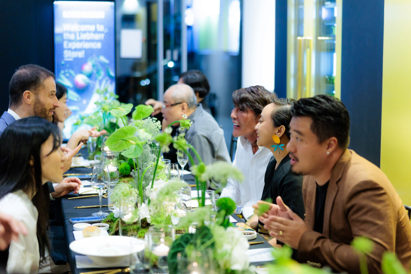 The guests at Tatler Designers Table enjoying a lively conversation
