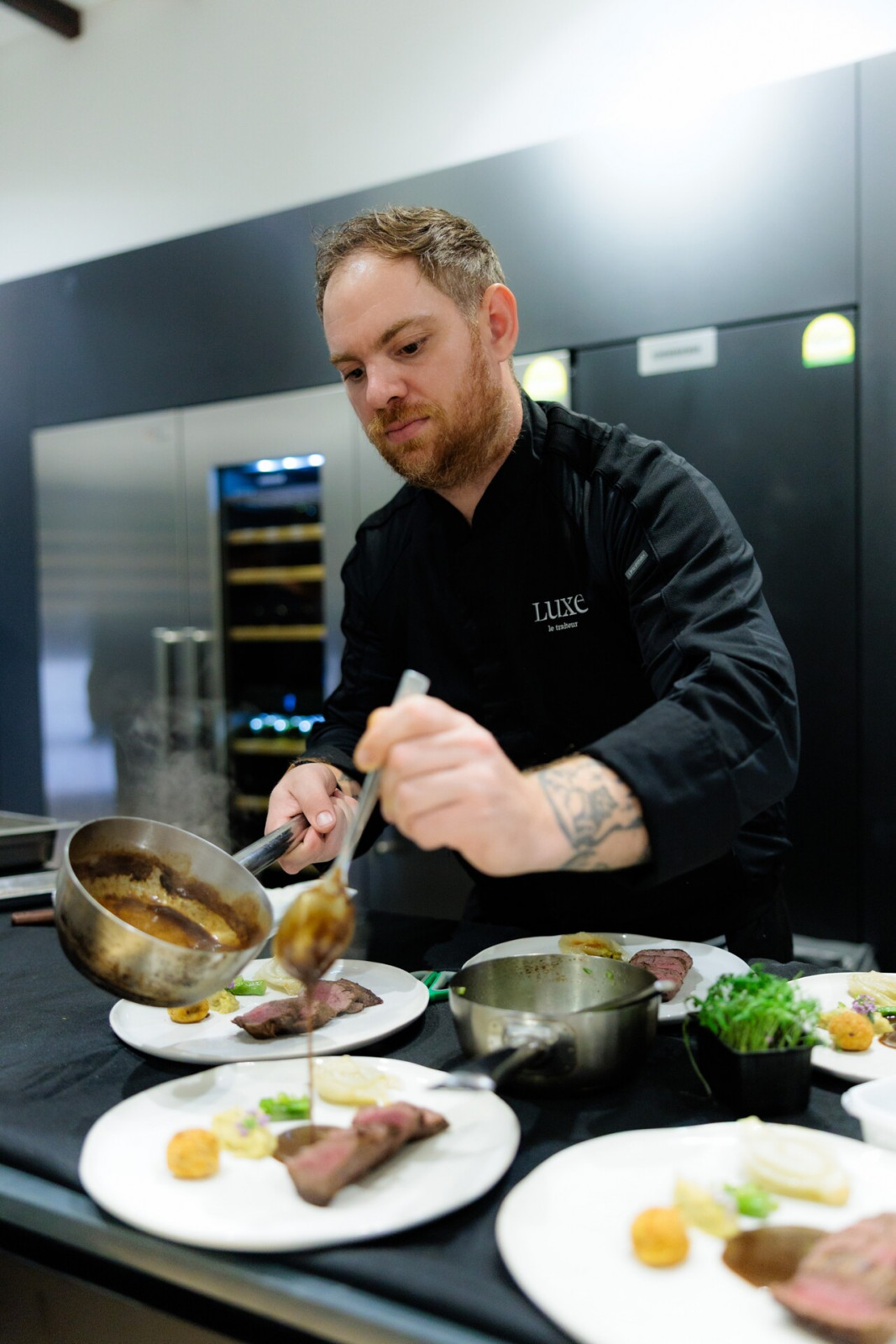 Chef Pierre Emmanuel Didier in action