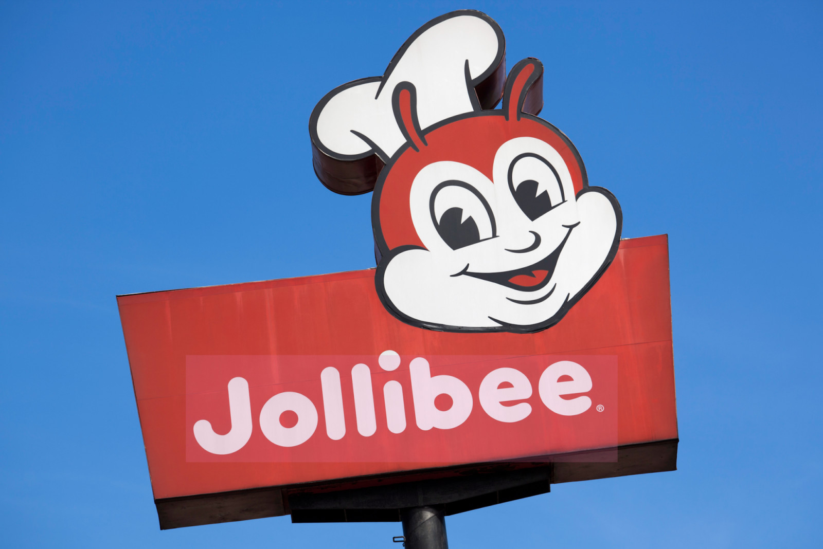 Jollibee sign outside one of their many fast food restaurants in Metro Manila. Jollibee is the largest fast food chain in the Philippines, and has more than 1,700 outlets worldwide (Photo: Getty Images)