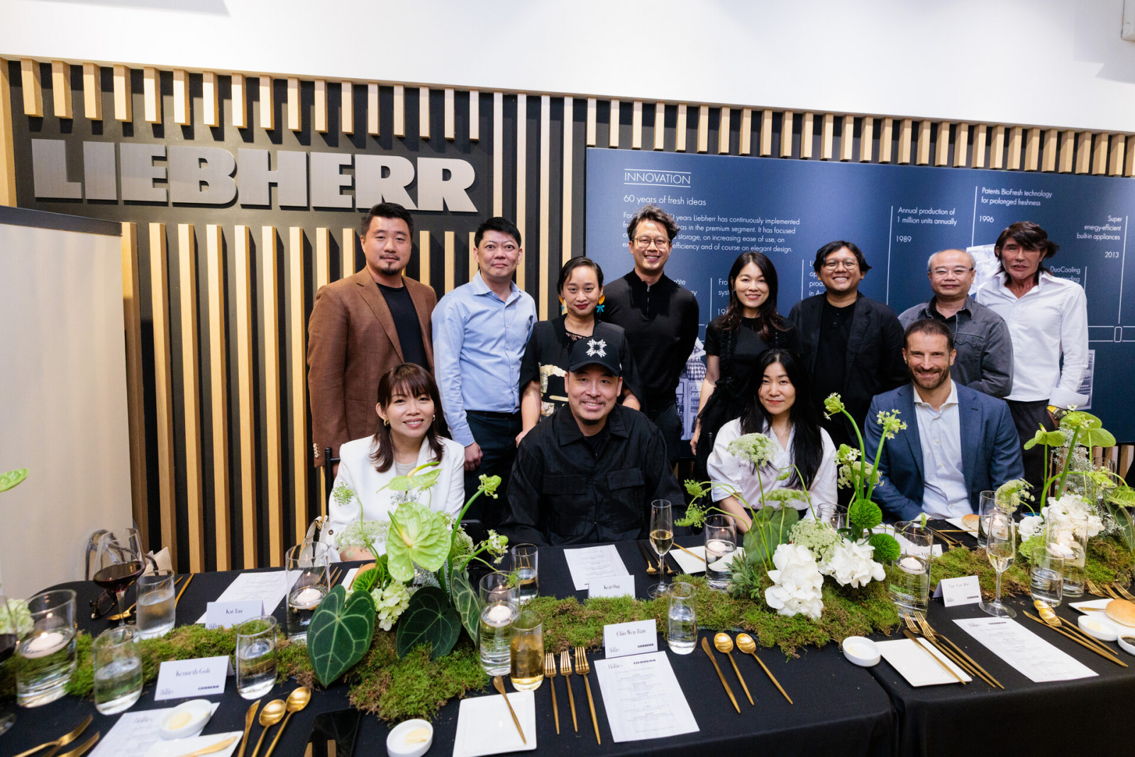 Clockwise from back row left: Tan Yue Wei, Kenneth Goh, Asih Jenie, Chio Wen Tian, Sarah Tham, Alam Mulyana, Koh Choon Ngee, Peter Tay, Gian Paolo Glueckler, Asami Takahashi, Keat Ong and Kat Tan