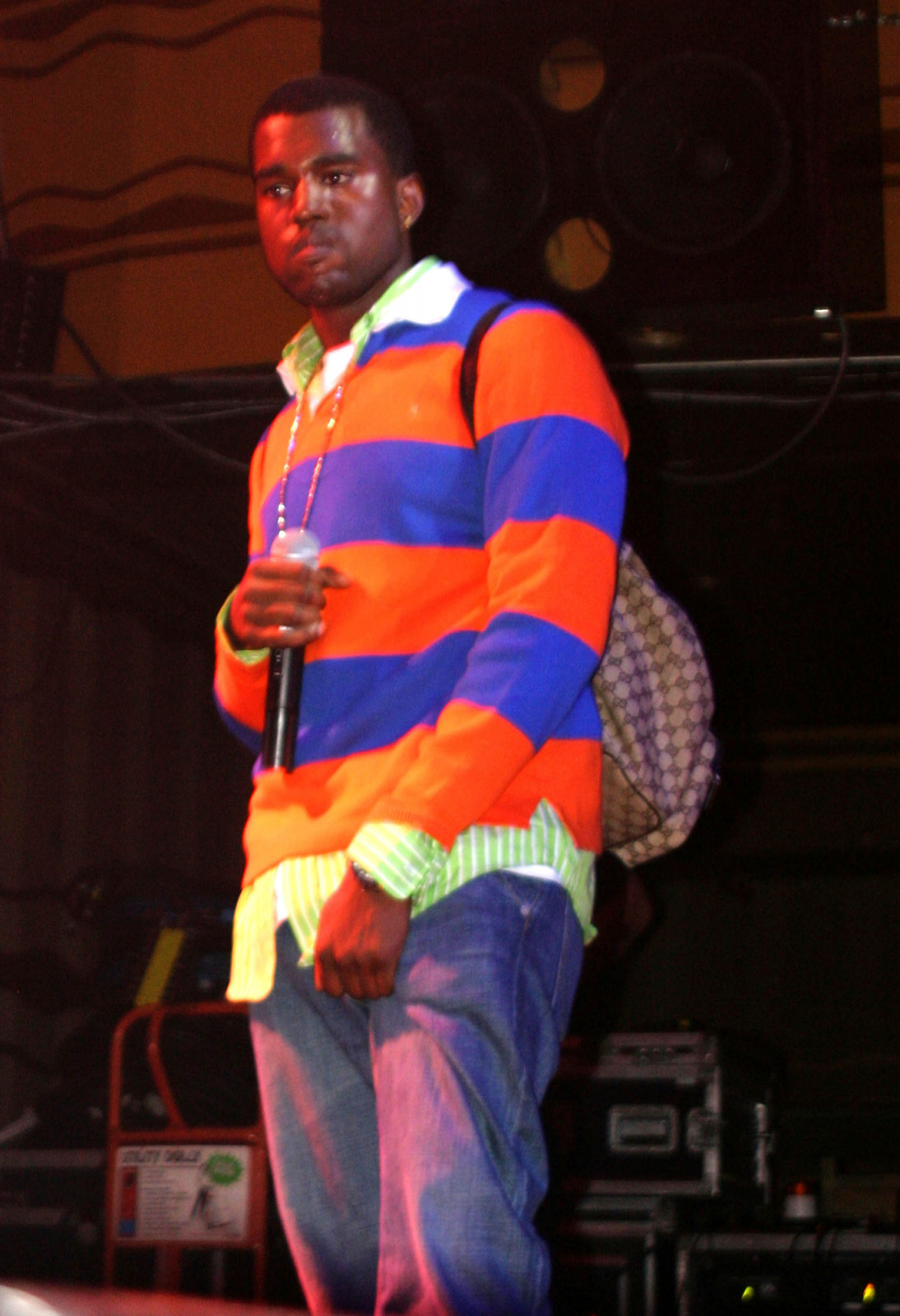 Kanye West during Kanye West Performs at Webster Hall at Webster Hall in New York City, New York, United States. (Photo by Shareif Ziyadat/FilmMagic)