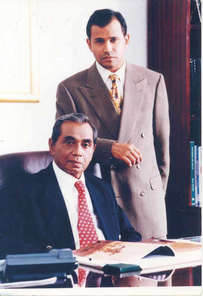 Dato’ Sri Meer Habib with his father, Dato’ Haji Habib Mohamed Abdul Latif (Photo: Habib)