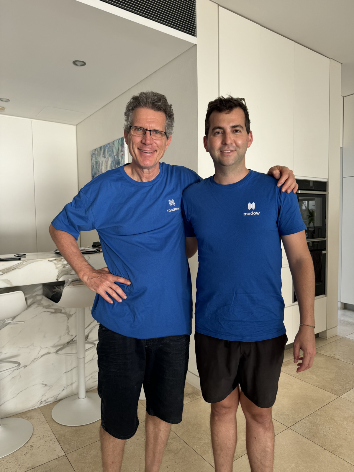 Joel after interviewing a medical specialist for Medow (Photo: Medow Health AI)