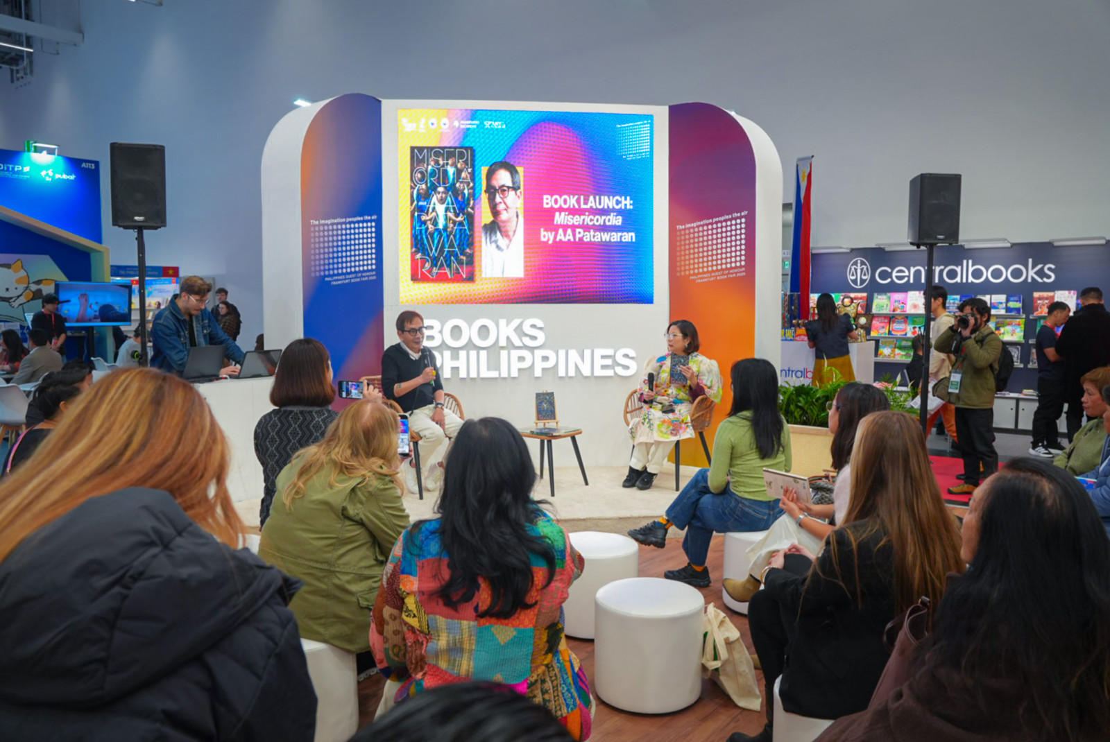 Book launch of AA Patawaran’s ‘Misericordia’ at the Frankfurt Book Fair (Photo: Office of Senator Loren Legarda)