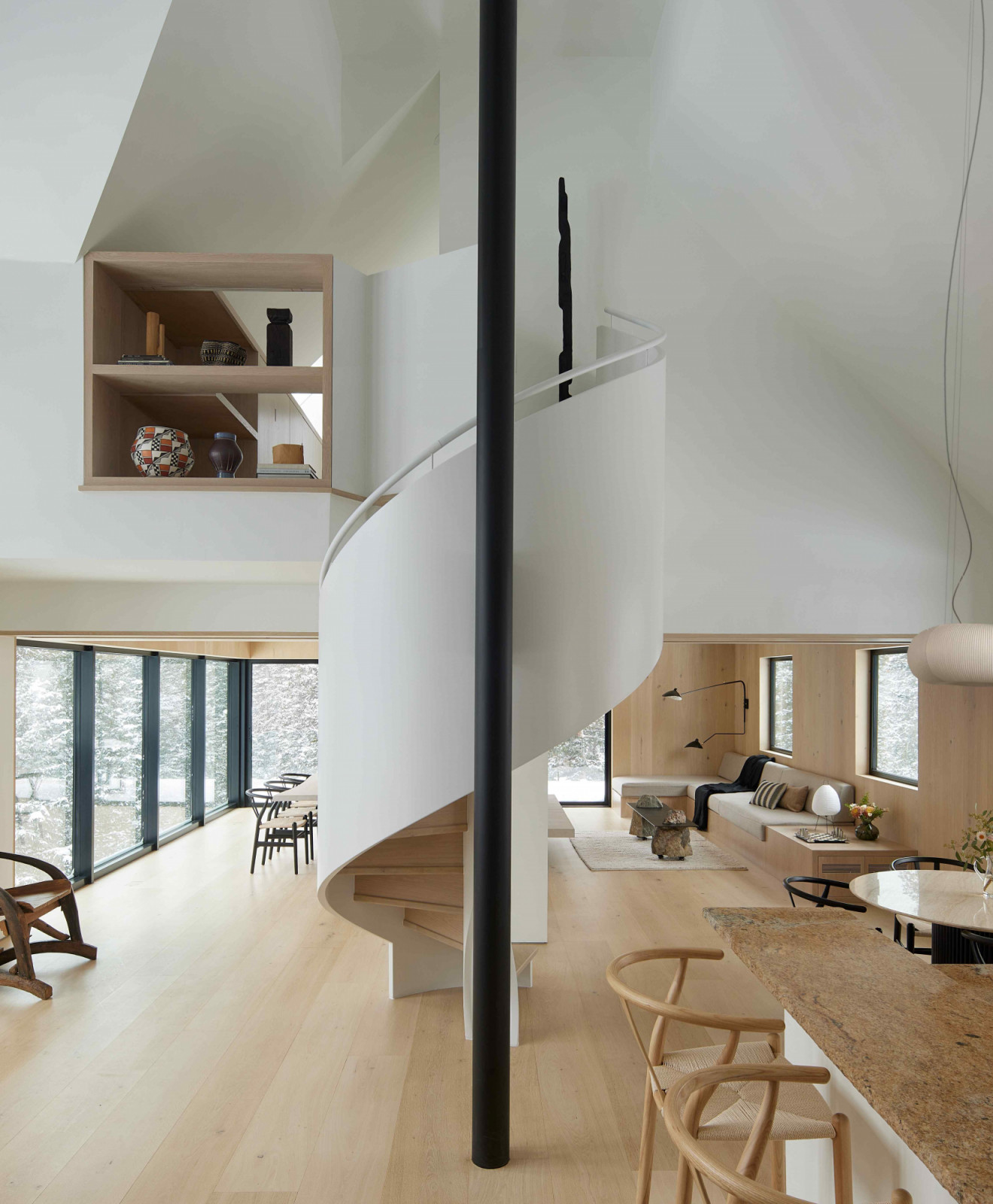 The walls can also be pulled aside for a large, open space