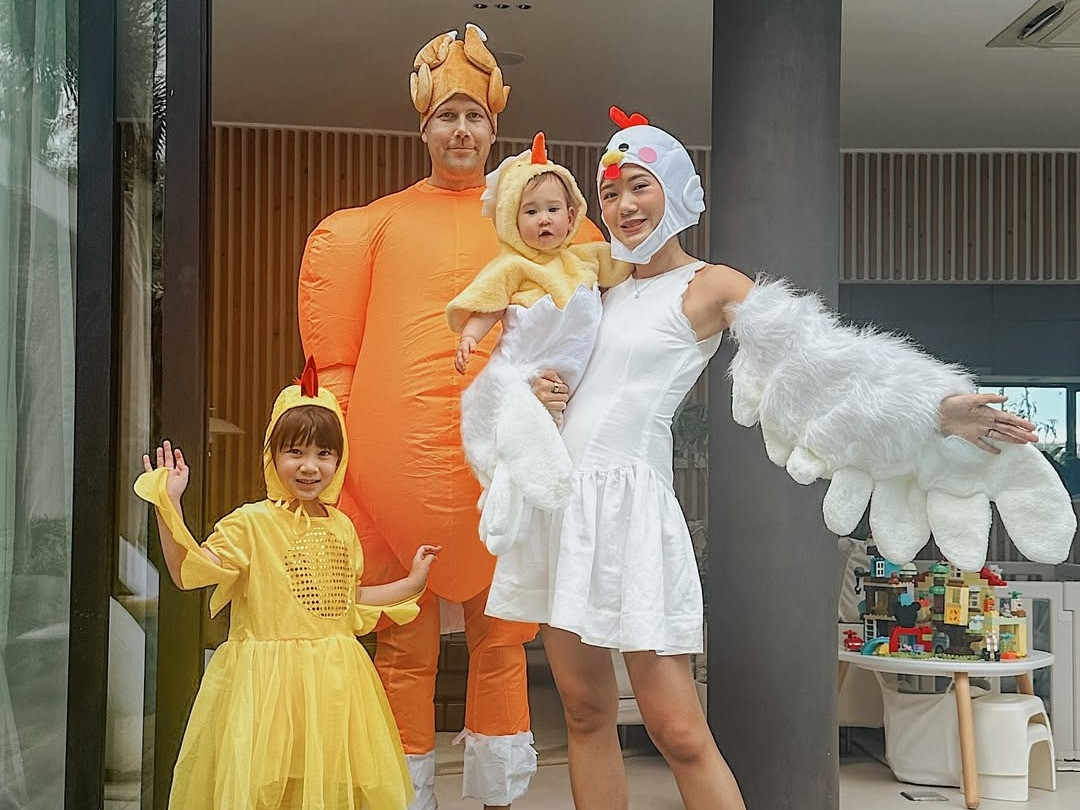 Camille Co-Koro and family as chickens (Photo: Instagram/@camilleco)