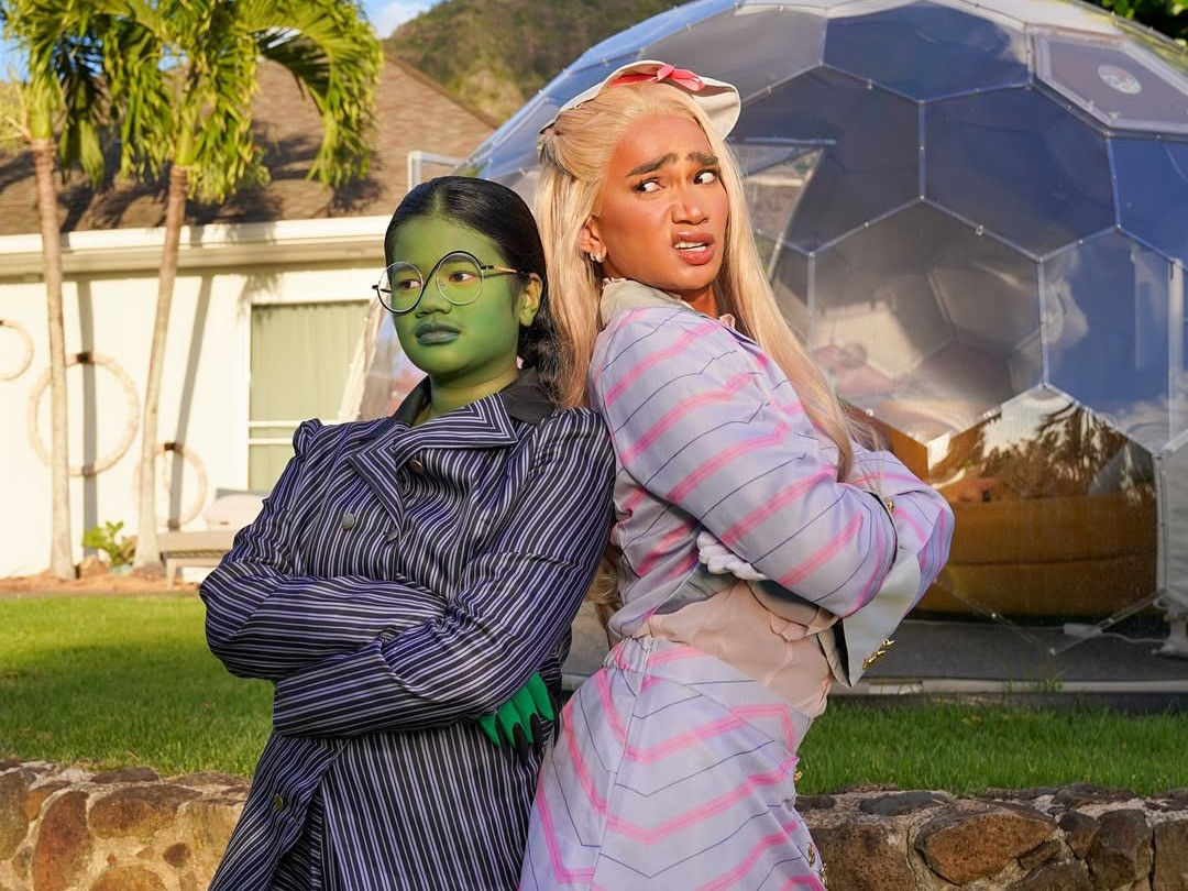 Bretman Rock and niece Cleo as Glinda and Elphaba (Photo: Instagram/@bretmanrock)