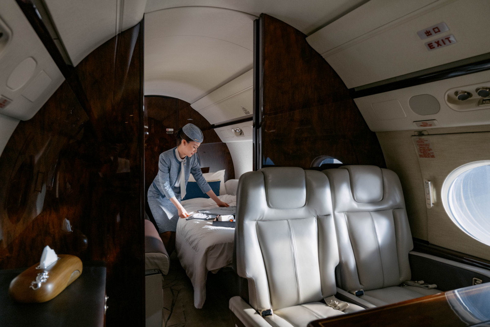 บรรยากาศห้องโดยสารภายในเครื่องบินส่วนบุคคลของ MJets (ภาพ: MJets)
