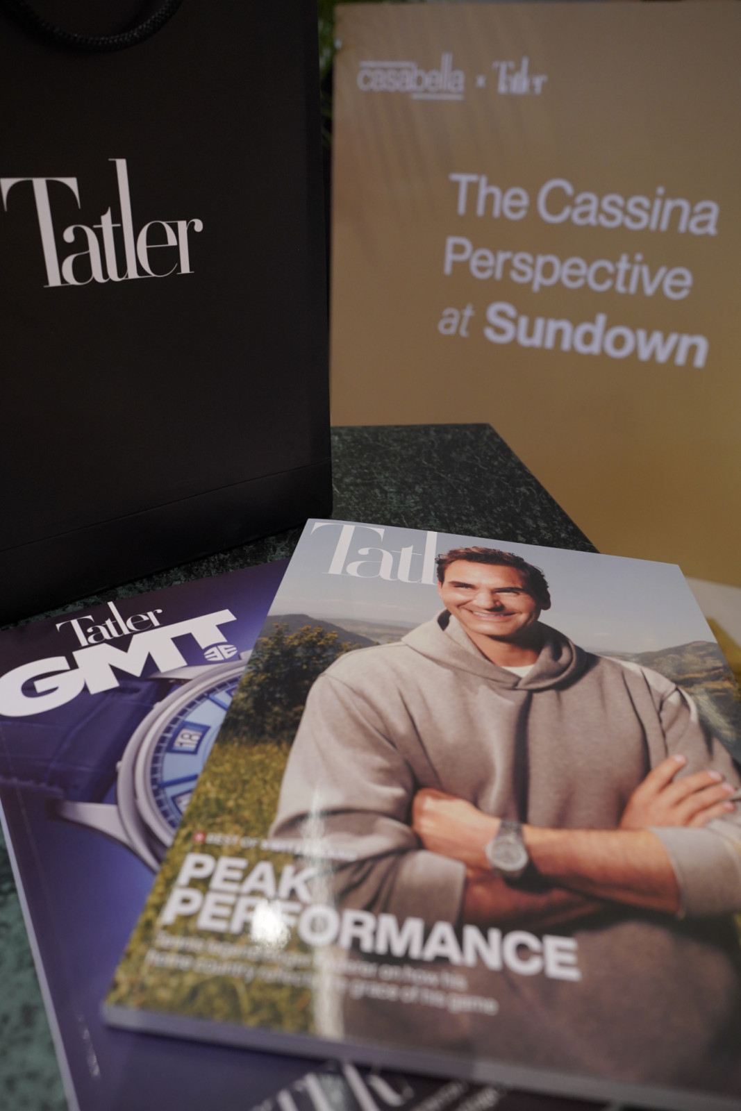 Copies of Tatler Philippines add a refined touch to the event styling at The Cassina Perspective at Sundown.