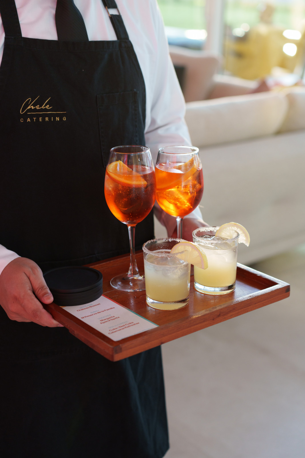 Drinks served by Chele Catering