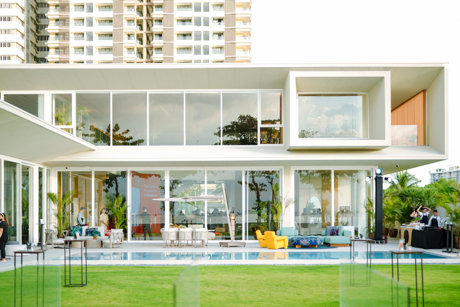 A picturesque view of Elan by the Bay ahead of The Cassina Perspective at Sundown hosted by Casa Bella and Tatler Philippines.