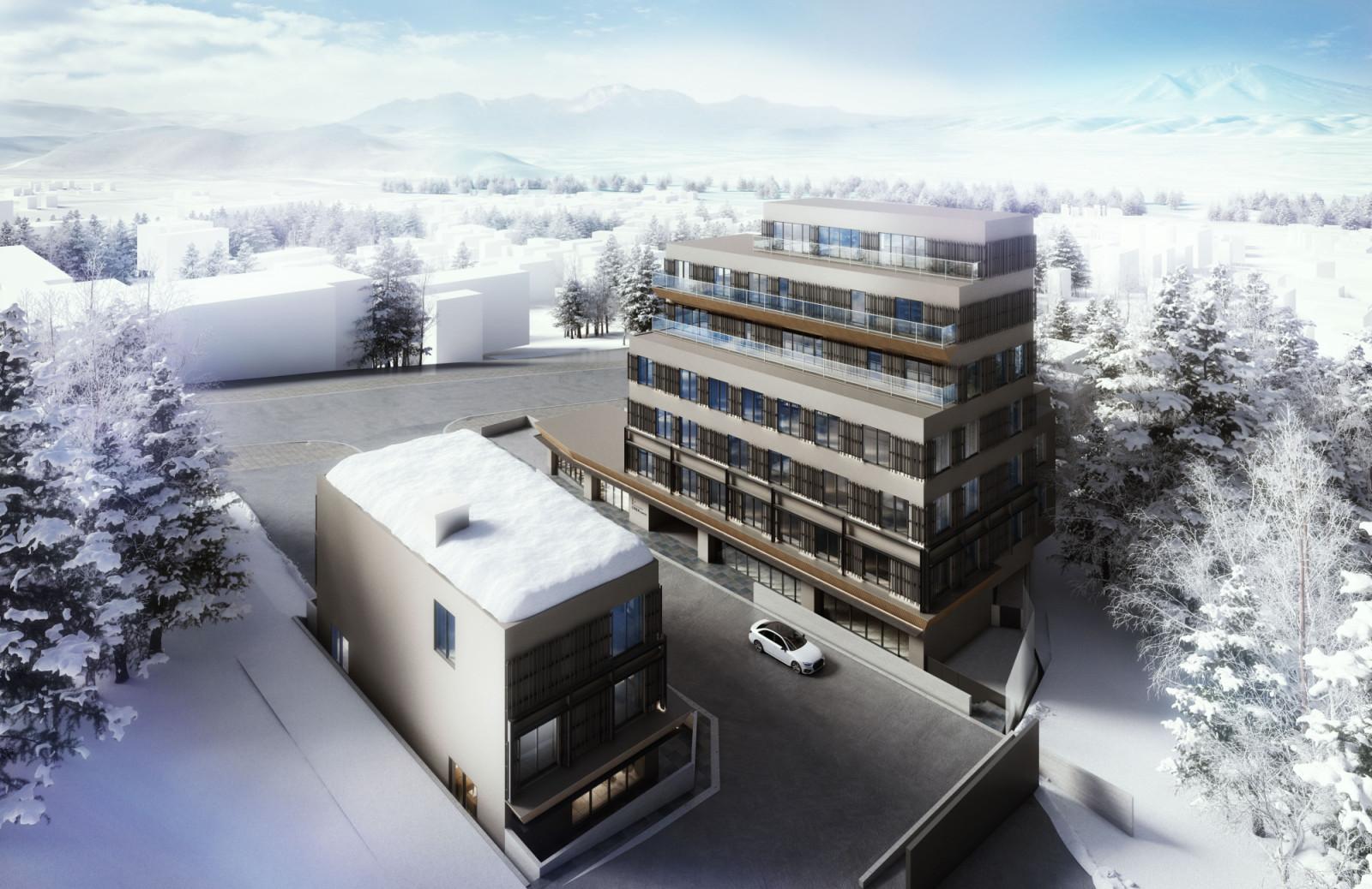 Lyra by NOZO sits just steps from Japan’s most celebrated ski slopes in the coveted Kitanomine enclave