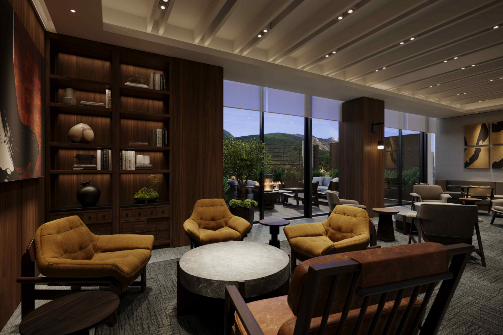 The welcoming residents’ lounge sets the tone for warm arrivals