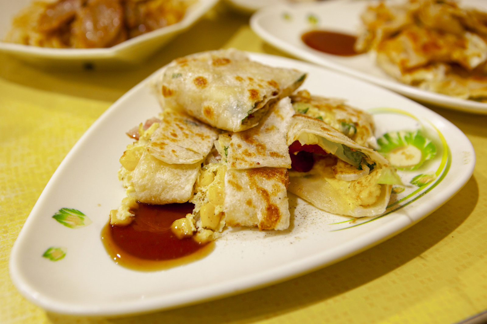 Taiwanese love and delicious breakfast, bacon omelette