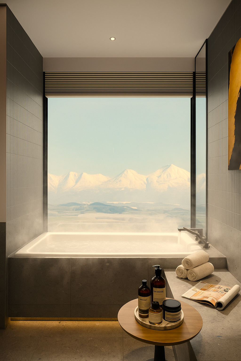 Framed views of the cinematic landscapes in Furano