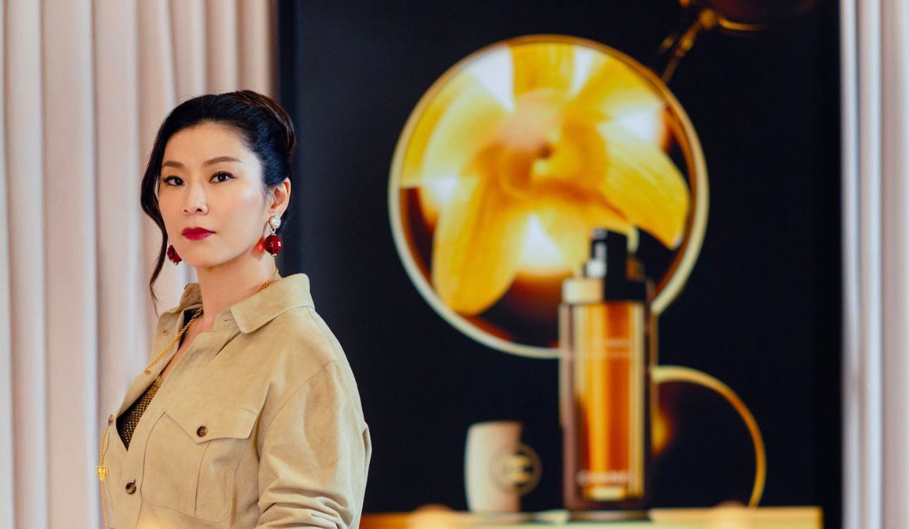 Candy Chuang, executive director of Hong Kong-listed Chuang’s Consortium, shares how prioritising self-care is essential to her sense of beauty at a Chanel Sublimage fireside chat (Photo: Sharon Salad)